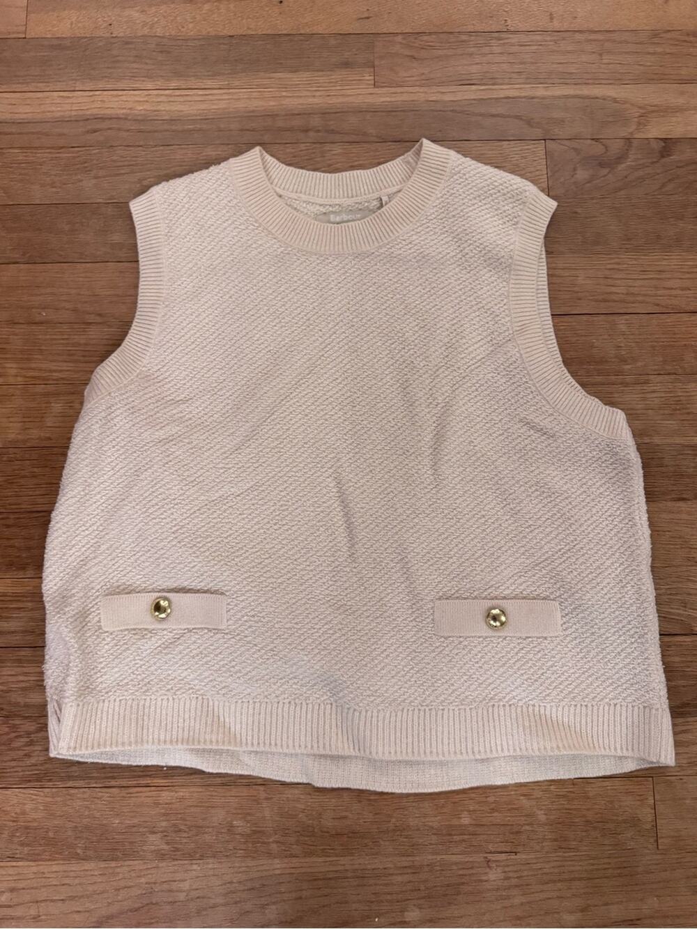 Barbour Women's Charlene Wool Blend Knitted Jumper Vest - Size 10
b82